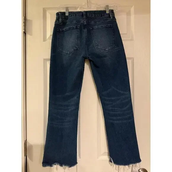 FRAME Le Crop Mini Boot Denim Jeans Size 26 - Picture 2 of 6
